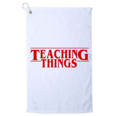 Teaching Things Funny Gift For Teacher Golf Towel