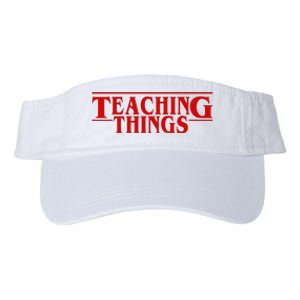 Teaching Things Funny Gift For Teacher Valucap Bio-Washed Visor