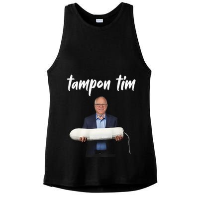 Tampon Tim Funny Tim Walz Joke Ladies PosiCharge Tri-Blend Wicking Tank