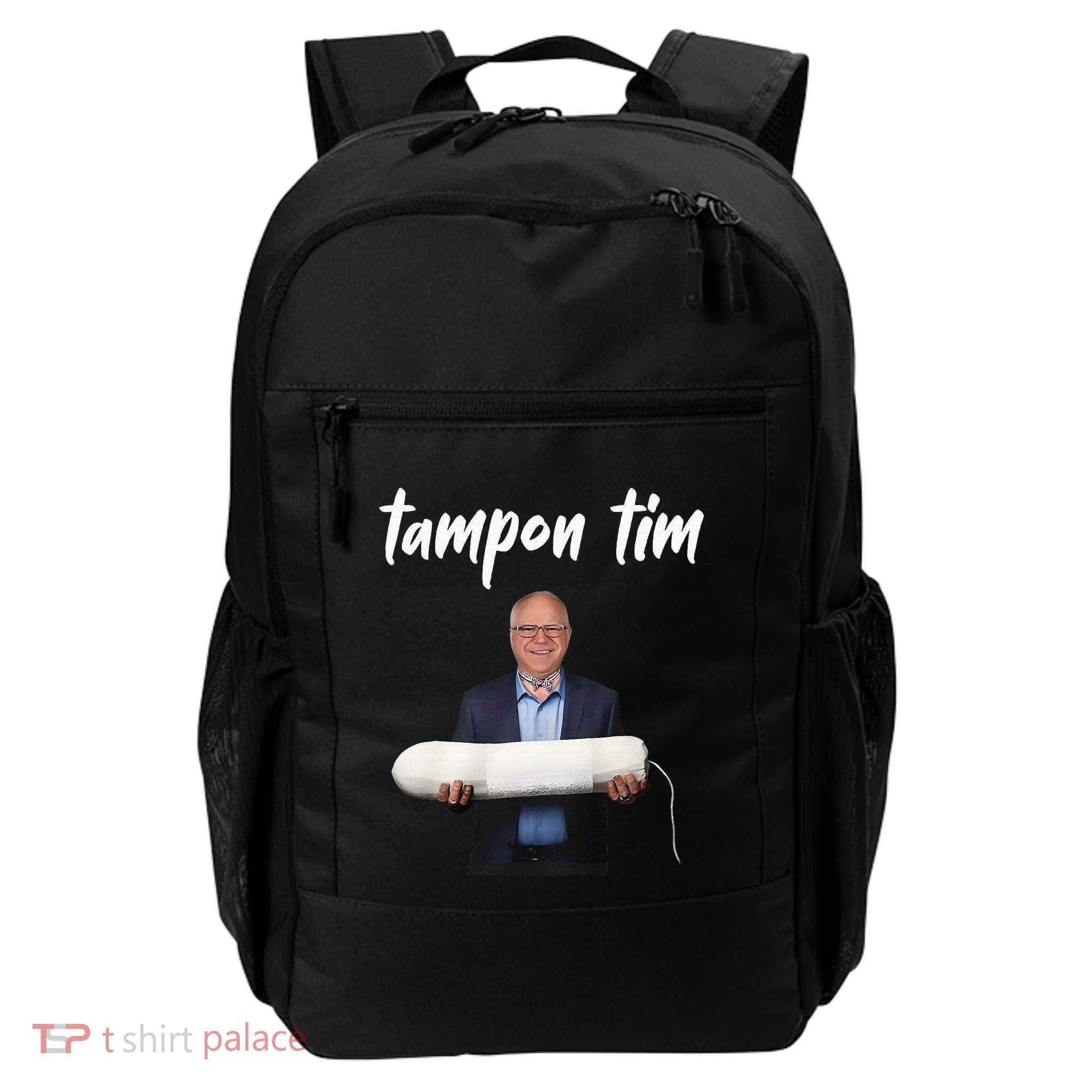 Tampon Tim Funny Tim Walz Joke Backpack