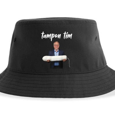 Tampon Tim Funny Tim Walz Joke Sustainable Bucket Hat