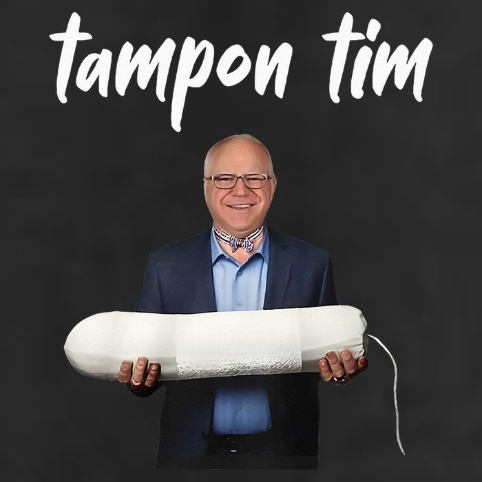 Tampon Tim Funny Tim Walz Joke 25L Jumbo Tote