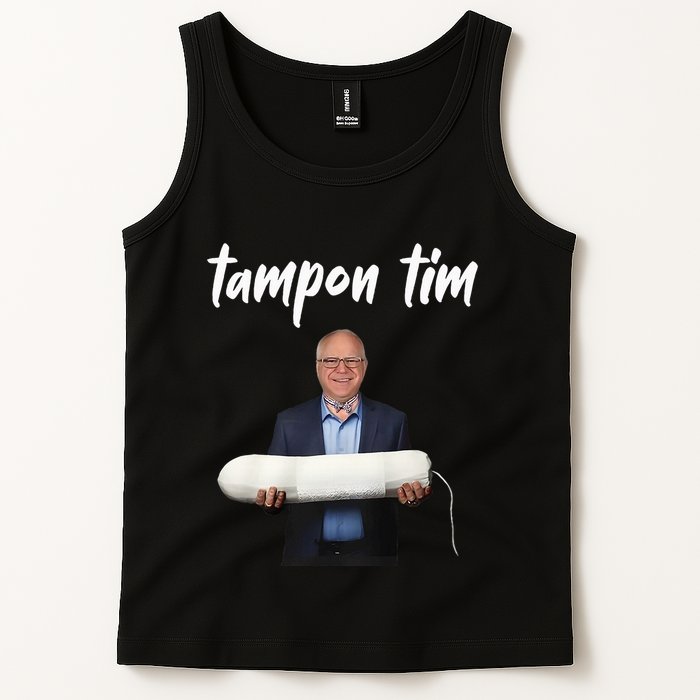 Tampon Tim Funny Tim Walz Joke Tank Top