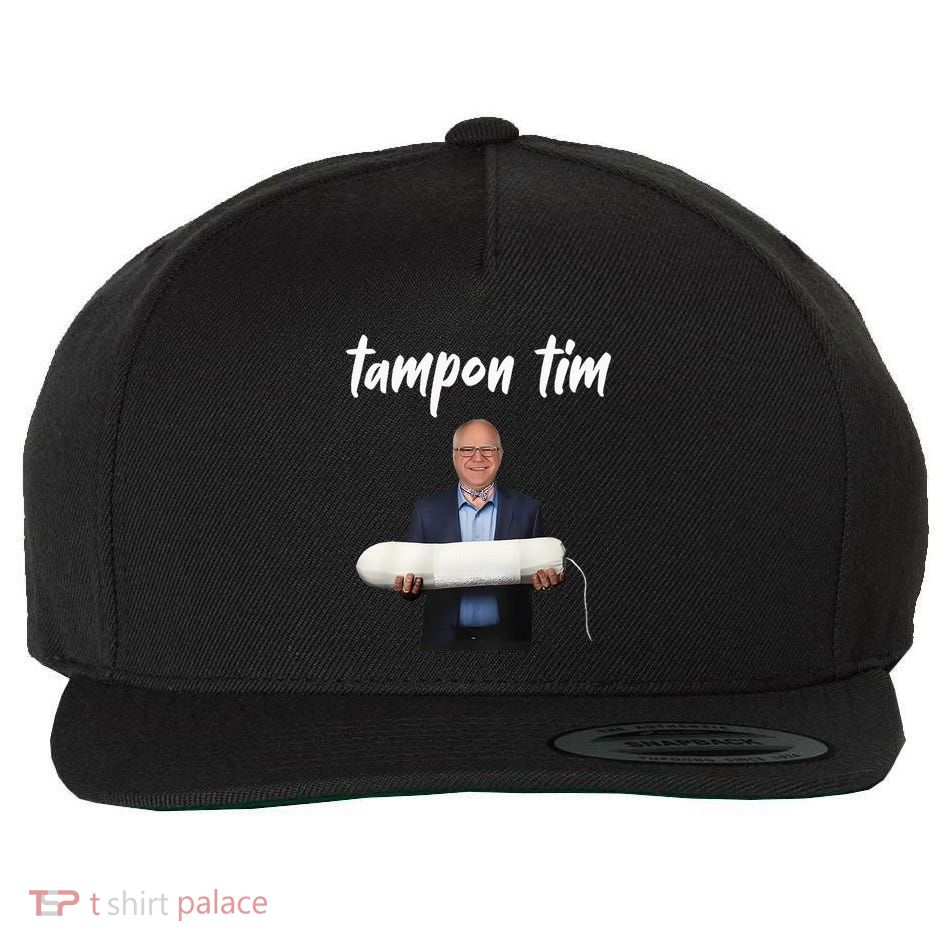 Tampon Tim Funny Tim Walz Joke Wool Snapback Cap