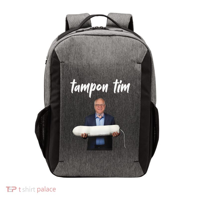 Tampon Tim Funny Tim Walz Joke Vector Backpack