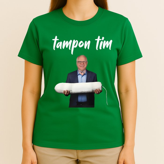 Tampon Tim Funny Tim Walz Joke T-Shirt