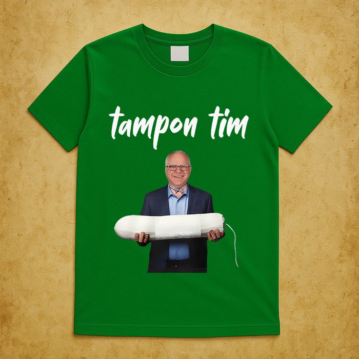 Tampon Tim Funny Tim Walz Joke T-Shirt