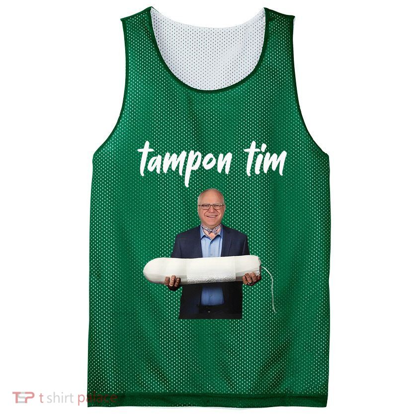 Tampon Tim Funny Tim Walz Joke Mesh Reversible Basketball Jersey Tank