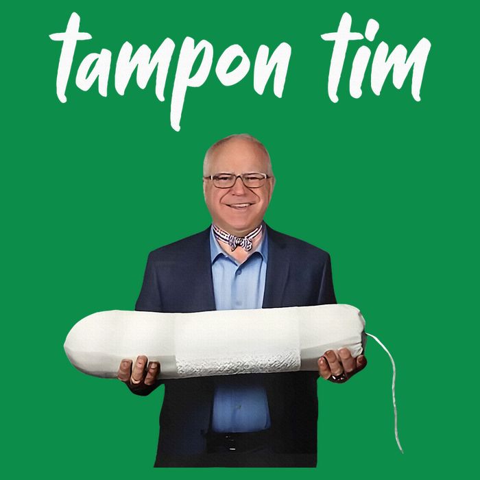 Tampon Tim Funny Tim Walz Joke Magnet
