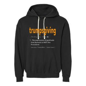 Trump Thanksgiving Funny Turkey Day Trump Won Garment-Dyed Fleece Hoodie