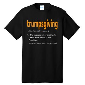 Trump Thanksgiving Funny Turkey Day Trump Won Tall T-Shirt