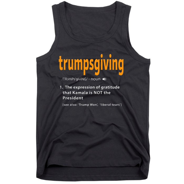 Trump Thanksgiving Funny Turkey Day Trump Won Tank Top