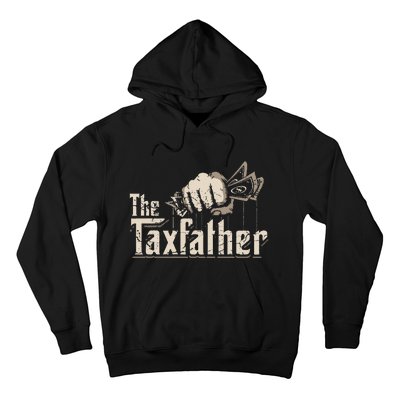 The TaxFather Funny Vintage Taxation CPA Accountant Dad Tax Hoodie