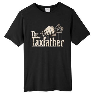 The TaxFather Funny Vintage Taxation CPA Accountant Dad Tax Tall Fusion ChromaSoft Performance T-Shirt