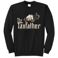 The TaxFather Funny Vintage Taxation CPA Accountant Dad Tax Tall Sweatshirt