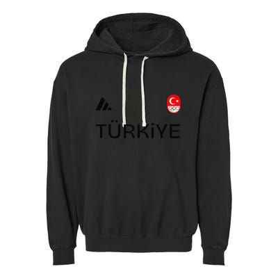 Turkiye Turkey Flag Turkish Shooting Team Sports Garment-Dyed Fleece Hoodie