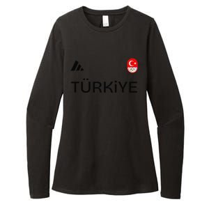 Turkiye Turkey Flag Turkish Shooting Team Sports Womens CVC Long Sleeve Shirt