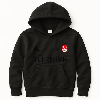 Turkiye Turkey Flag Turkish Shooting Team Sports Kids Hoodie