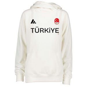 Turkiye Turkey Flag Turkish Shooting Team Sports Womens Funnel Neck Pullover Hood