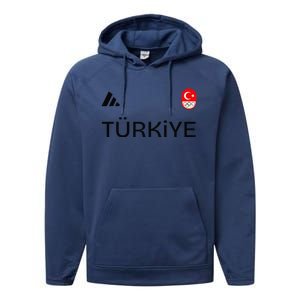 Turkiye Turkey Flag Turkish Shooting Team Sports Performance Fleece Hoodie