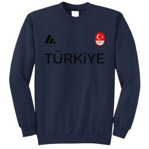 Turkiye Turkey Flag Turkish Shooting Team Sports Tall Sweatshirt