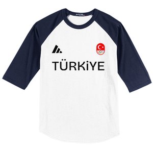 Turkiye Turkey Flag Turkish Shooting Team Sports Baseball Sleeve Shirt