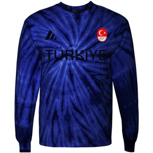 Turkiye Turkey Flag Turkish Shooting Team Sports Tie-Dye Long Sleeve Shirt