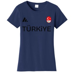 Turkiye Turkey Flag Turkish Shooting Team Sports Women's T-Shirt