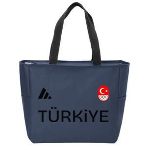 Turkiye Turkey Flag Turkish Shooting Team Sports Zip Tote Bag