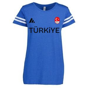 Turkiye Turkey Flag Turkish Shooting Team Sports Enza Ladies Jersey Football T-Shirt