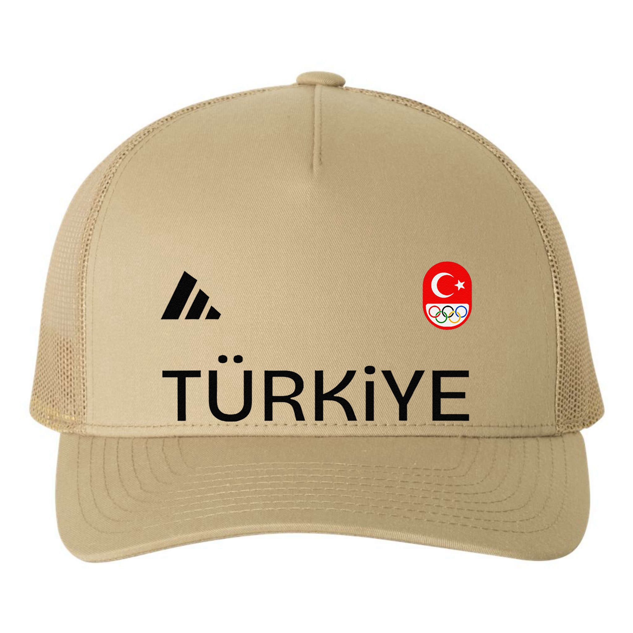 Turkiye Turkey Flag Turkish Shooting Team Sports Yupoong Adult 5-Panel Trucker Hat