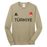 Turkiye Turkey Flag Turkish Shooting Team Sports Tall Long Sleeve T-Shirt