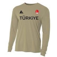 Turkiye Turkey Flag Turkish Shooting Team Sports Cooling Performance Long Sleeve Crew