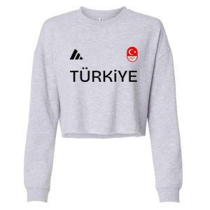 Turkiye Turkey Flag Turkish Shooting Team Sports Cropped Pullover Crew