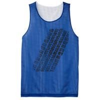 Tire Track Funny Halloween Mesh Reversible Basketball Jersey Tank