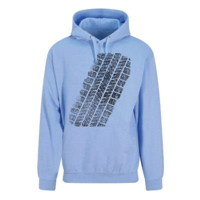 Tire Track Funny Halloween Unisex Surf Hoodie