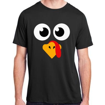 Thanksgiving Turkey Face Matching Family Adult ChromaSoft Performance T-Shirt