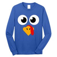 Thanksgiving Turkey Face Matching Family Long Sleeve Shirt