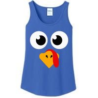 Thanksgiving Turkey Face Matching Family Ladies Essential Tank