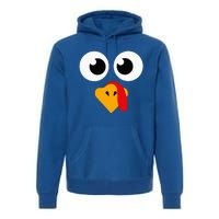 Thanksgiving Turkey Face Matching Family Premium Hoodie