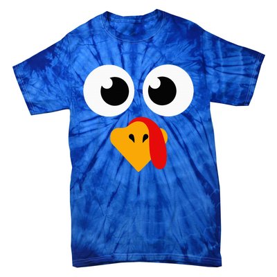 Thanksgiving Turkey Face Matching Family Tie-Dye T-Shirt