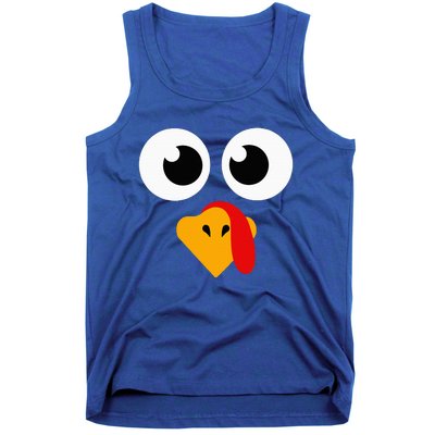 Thanksgiving Turkey Face Matching Family Tank Top