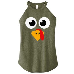 Thanksgiving Turkey Face Matching Family Women's Perfect Tri Rocker Tank