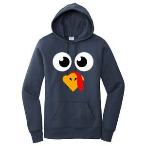 Thanksgiving Turkey Face Matching Family Women's Pullover Hoodie