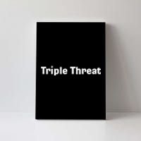 Triple Threat For Trio Of Guitar Playing Buds Or Triplets Canvas