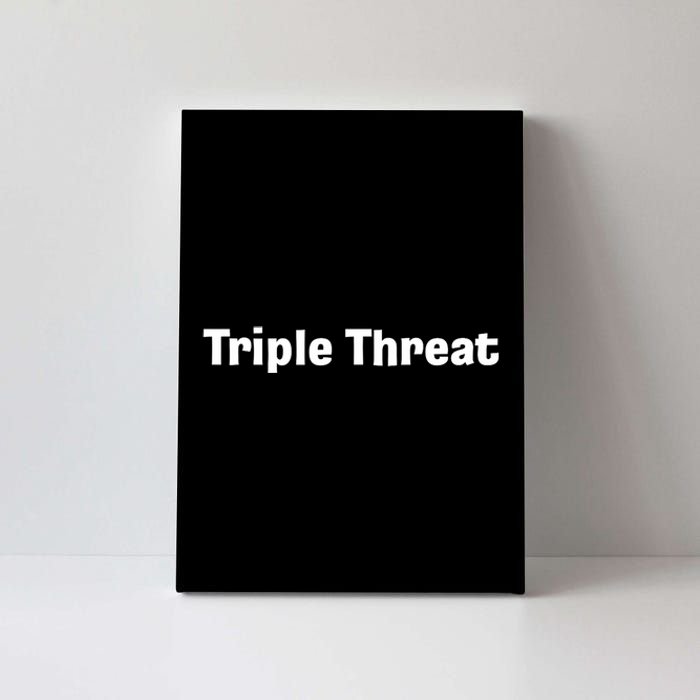 Triple Threat For Trio Of Guitar Playing Buds Or Triplets Canvas