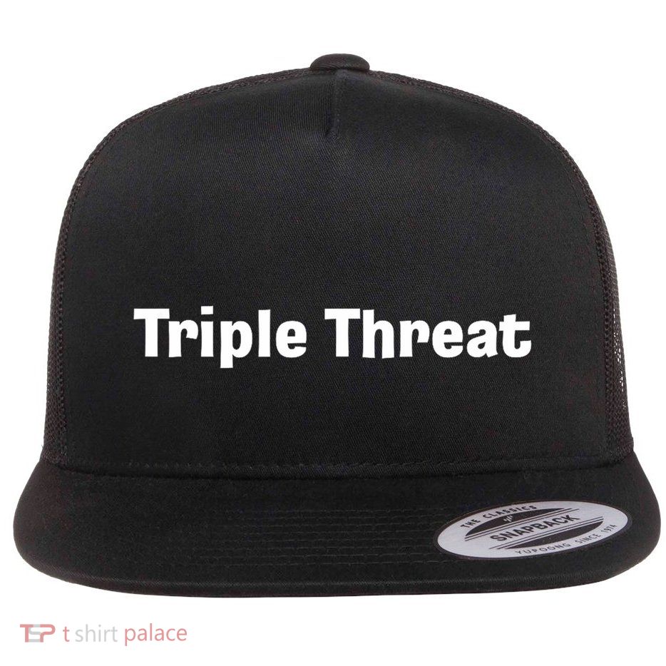 Triple Threat For Trio Of Guitar Playing Buds Or Triplets Flatbill Hat