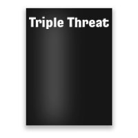 Triple Threat For Trio Of Guitar Playing Buds Or Triplets Poster