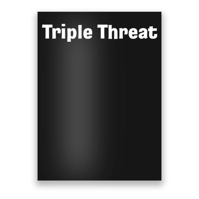 Triple Threat For Trio Of Guitar Playing Buds Or Triplets Poster