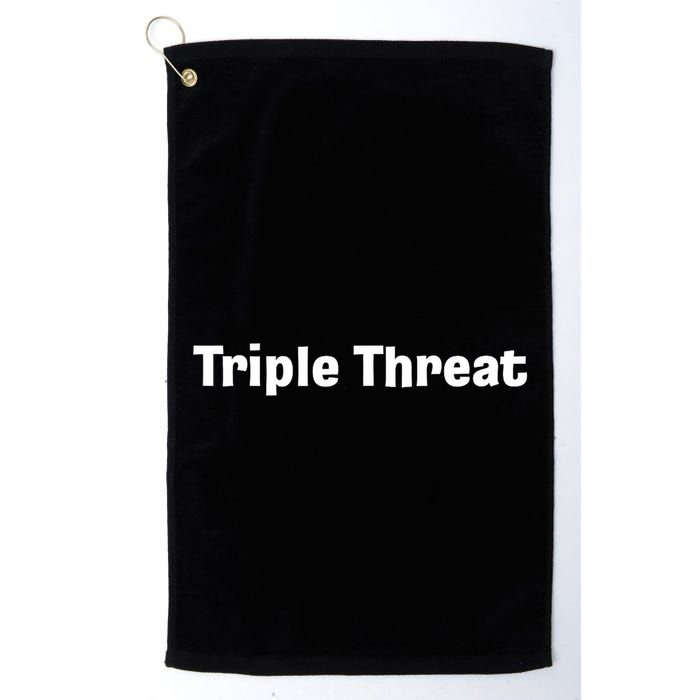 Triple Threat For Trio Of Guitar Playing Buds Or Triplets Golf Towel